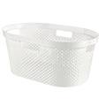 Curver infinity dots laundry basket 40l white-0