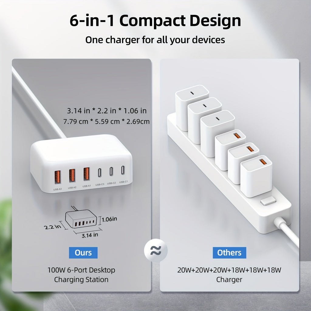 6-Port Usb-C Fast Charger-1