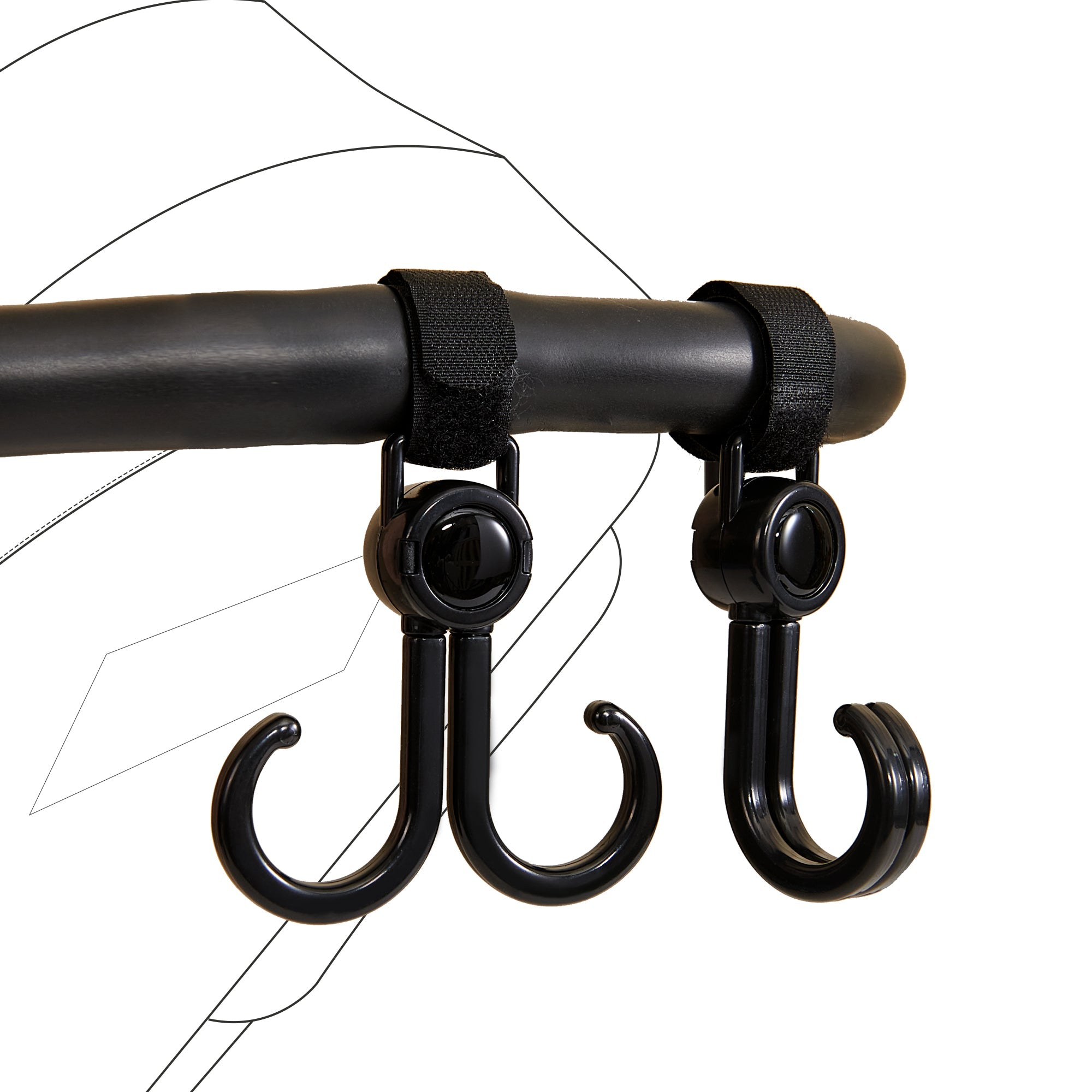 Stroller Double Hook 2 Pack-0