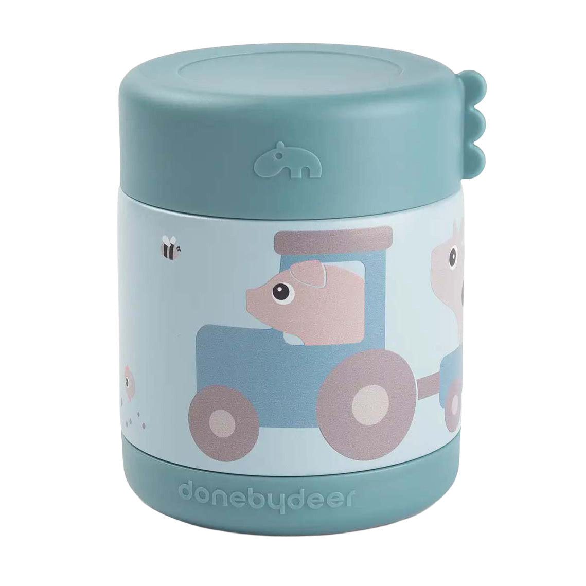 Done by deer insulated food container tiny farm - blue-0