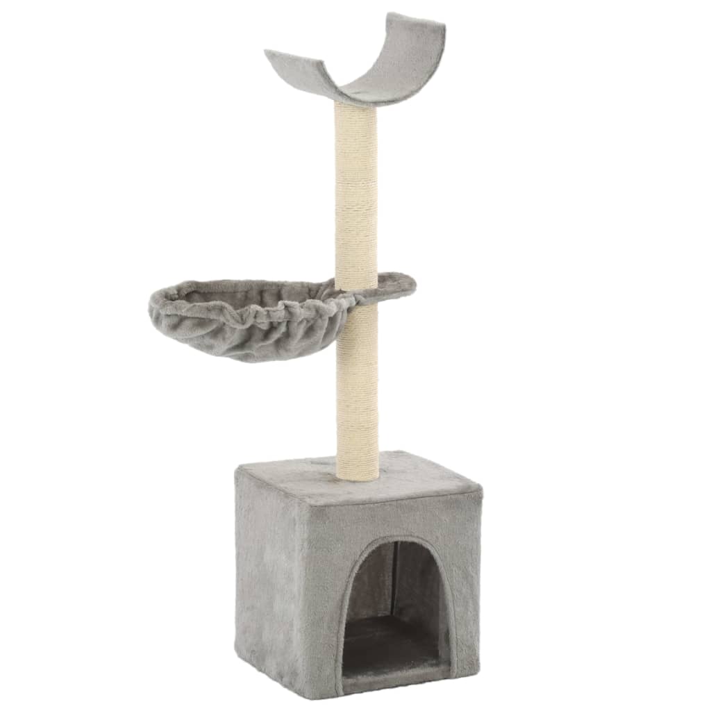 Vidaxl cat scratching post with sisal scratching posts 105 cm gray-0