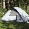 Vidaxl dome tent 6-person waterproof blackout fabric white-0