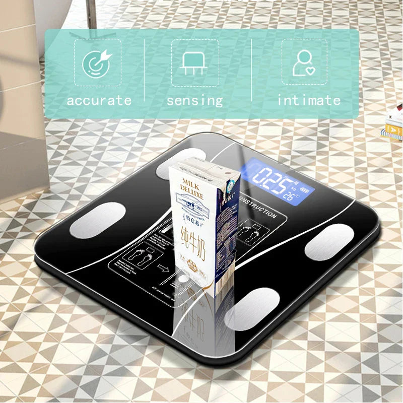 Smart Body Fat Scale Bluetooth Black-4