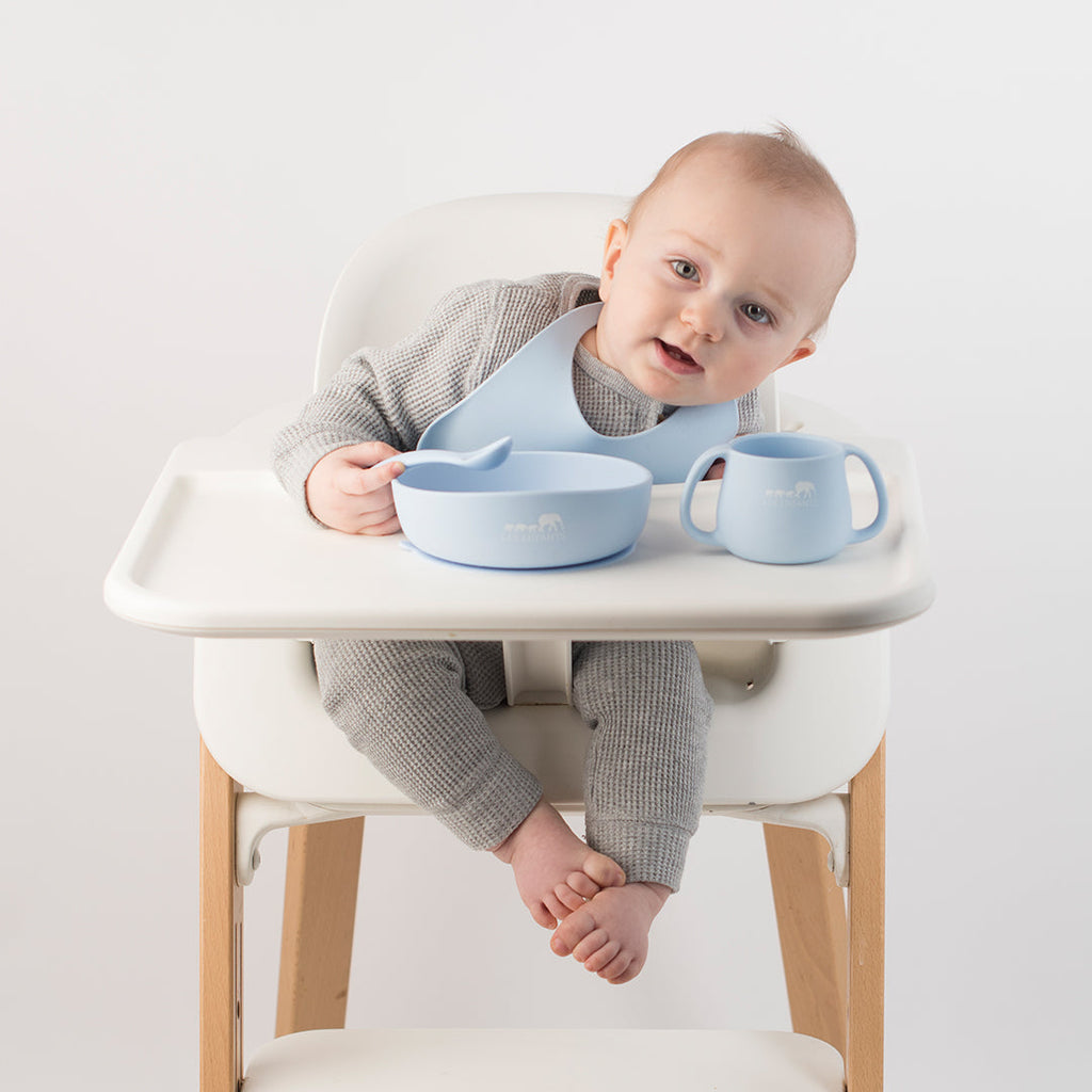 Silicone Bib - Blue-2