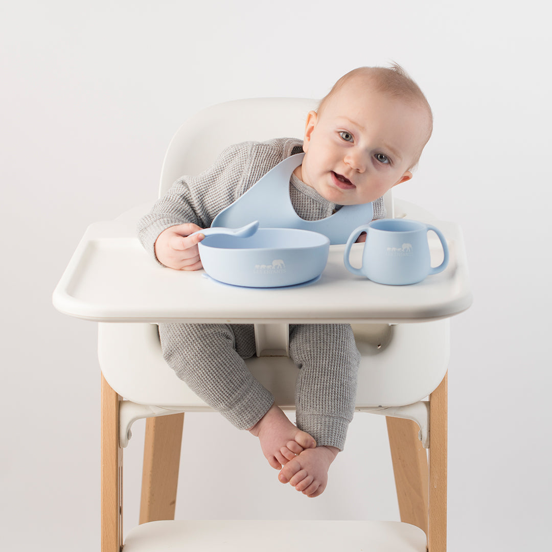 Silicone Bib - Blue-2