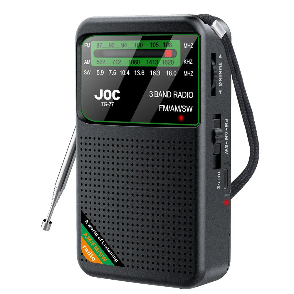 Emergency Pocket Radio Black-0