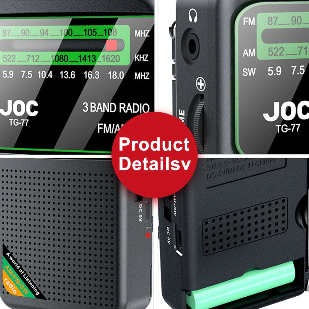 Emergency Pocket Radio Black-4