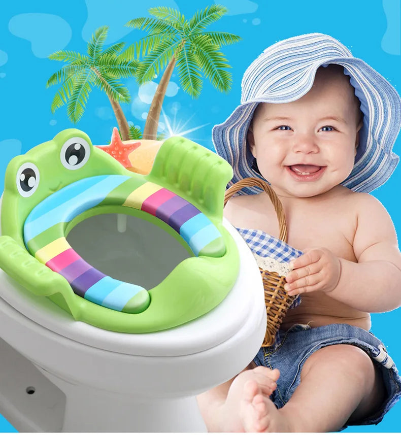 Toilettentrainer-Sitz mit Armlehnen – Grün