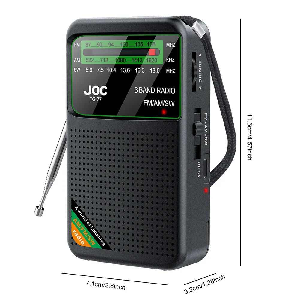 Emergency Pocket Radio Black-1