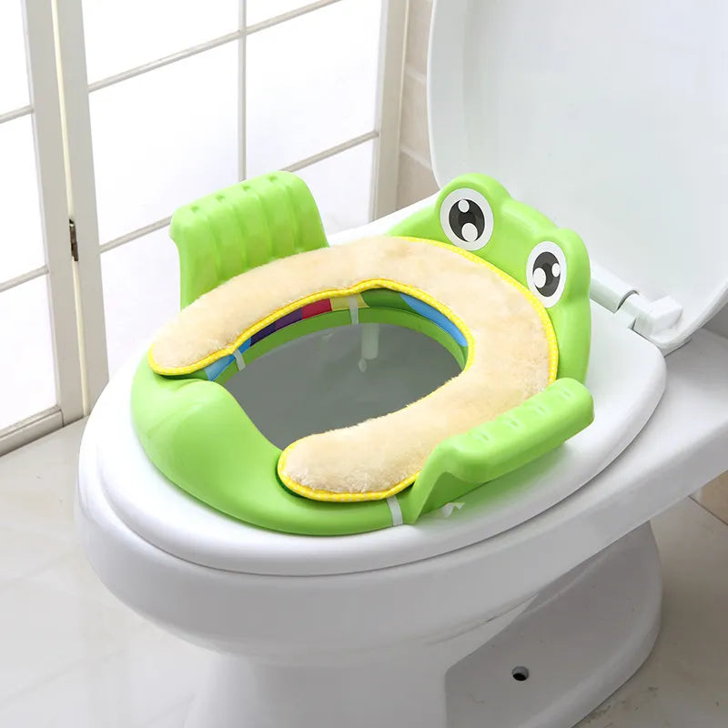 Toilettentrainer-Sitz mit Armlehnen – Grün