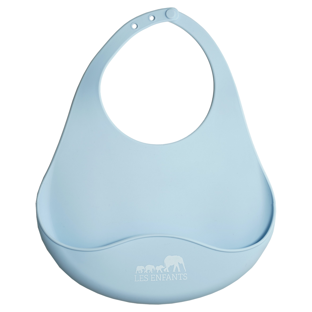 Silicone Bib - Blue-0