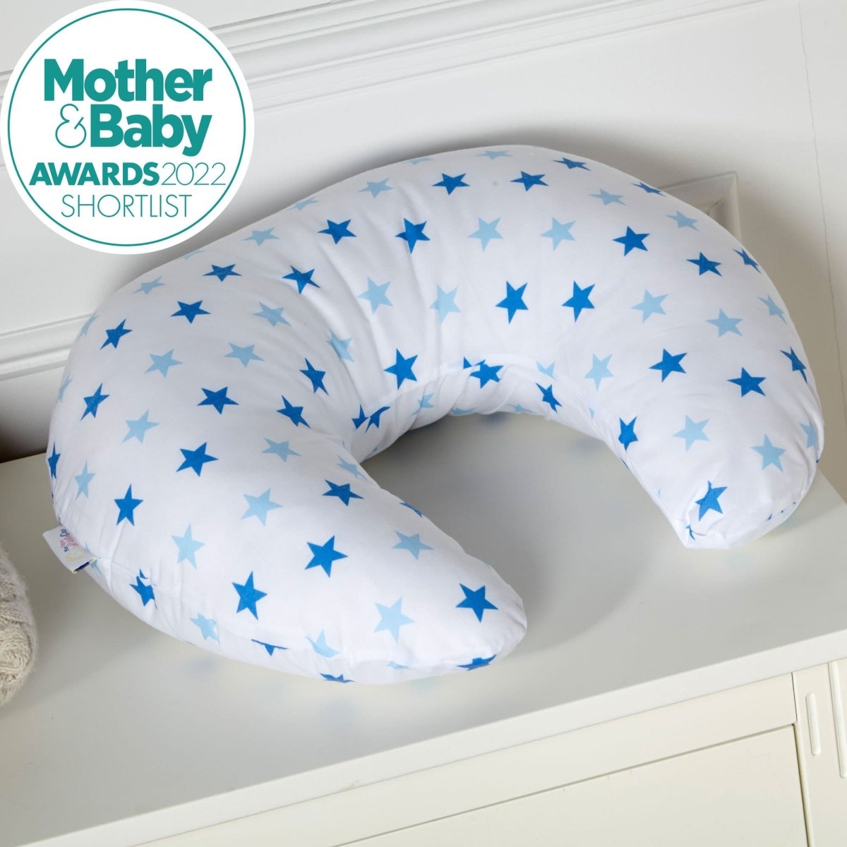 Breast Feeding Maternity Nursing Pillow - Little Star Blue-2