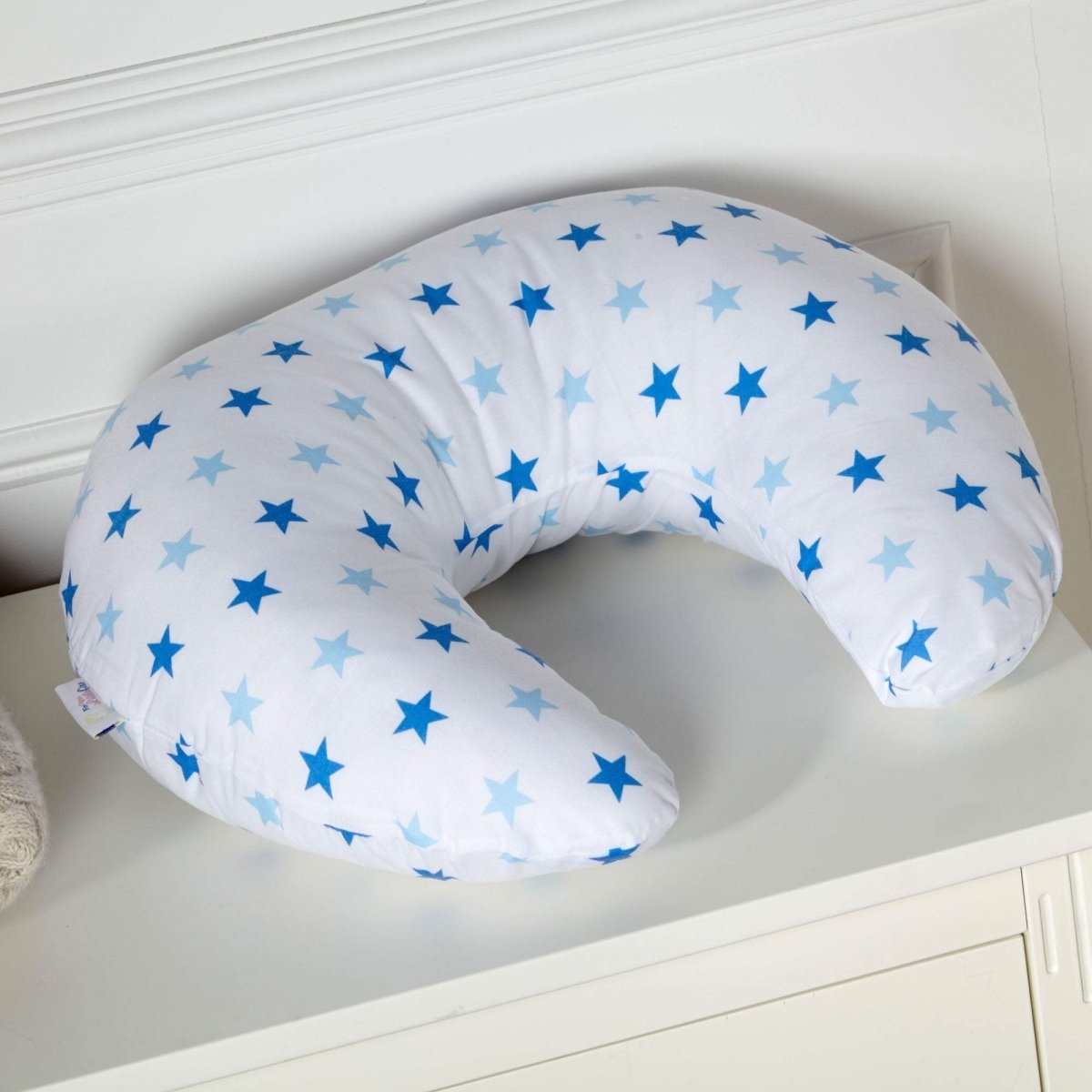 Breast Feeding Maternity Nursing Pillow - Little Star Blue-1