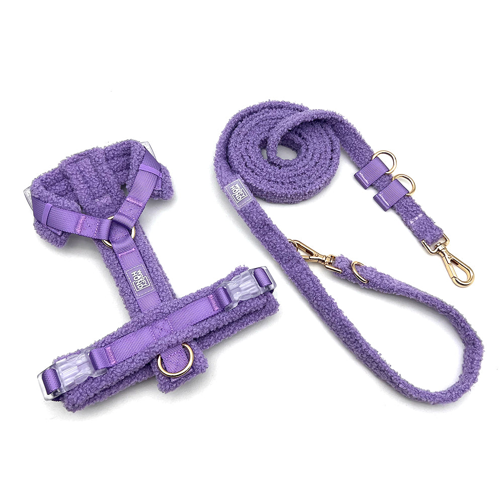 Hundegeschirr-Set Teddy Violett-3