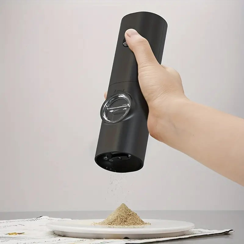 Electric Pepper Grinder Set - 2pcs Household Sea Salt Ginders-4