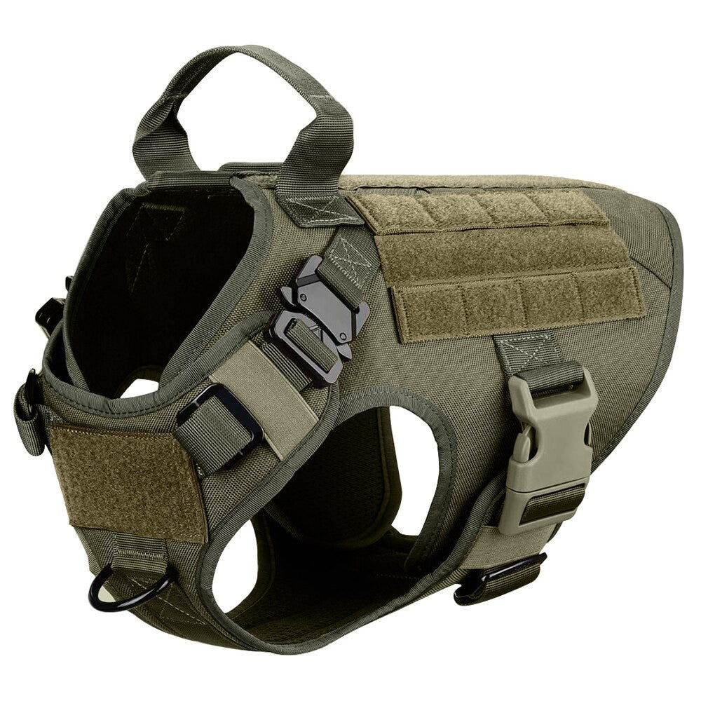 Metal Buckle Tactical Dog Harness & Lead-15