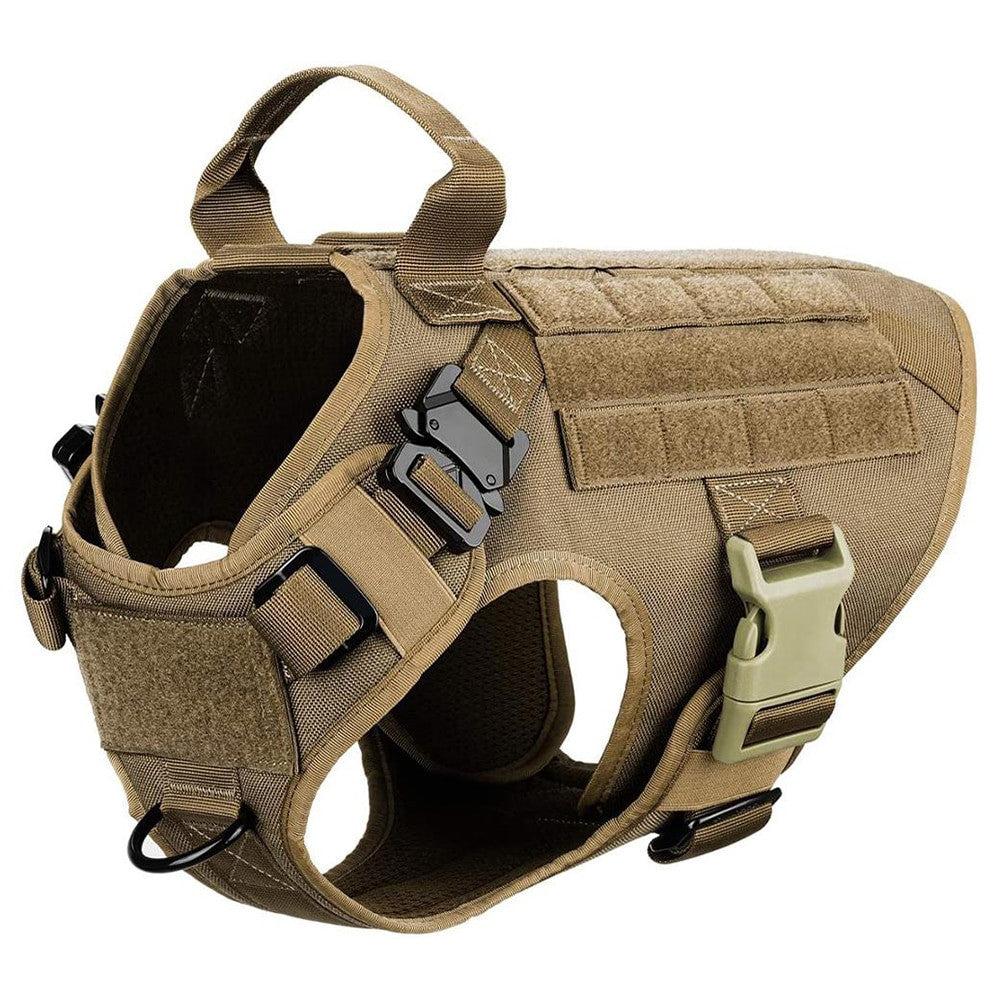 Metal Buckle Tactical Dog Harness & Lead-9