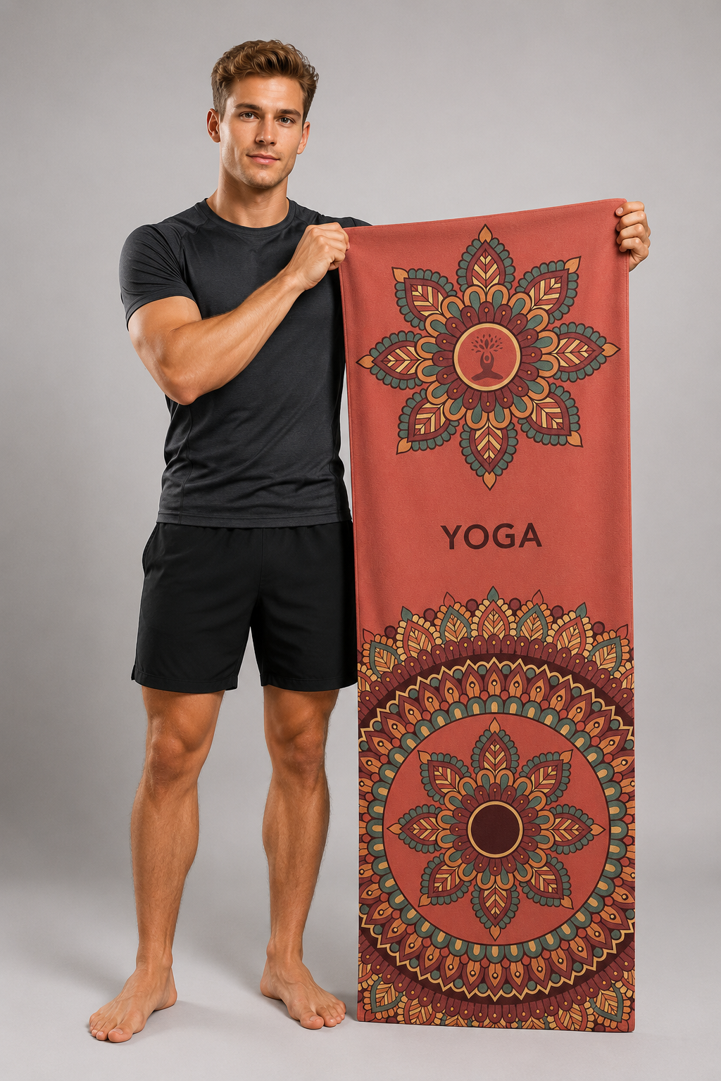 Yoga-Handtuch, schnelltrocknend & rutschfest