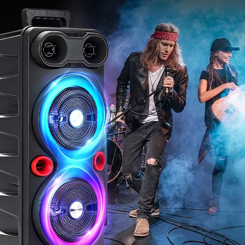 Wireless Party Speaker with RGB Bass Sound-3