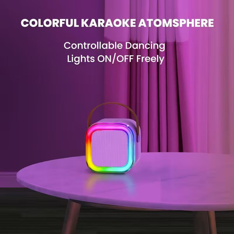 Wireless Mini Karaoke Machine with Microphones-3