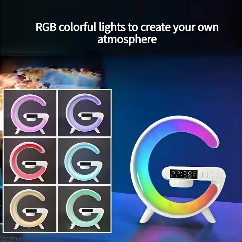 Wireless Bluetooth Speaker with RGB Light & Alarm-1