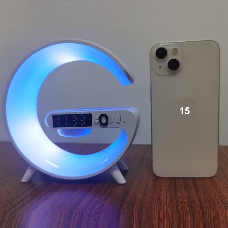 Wireless Bluetooth Speaker with RGB Light & Alarm-3