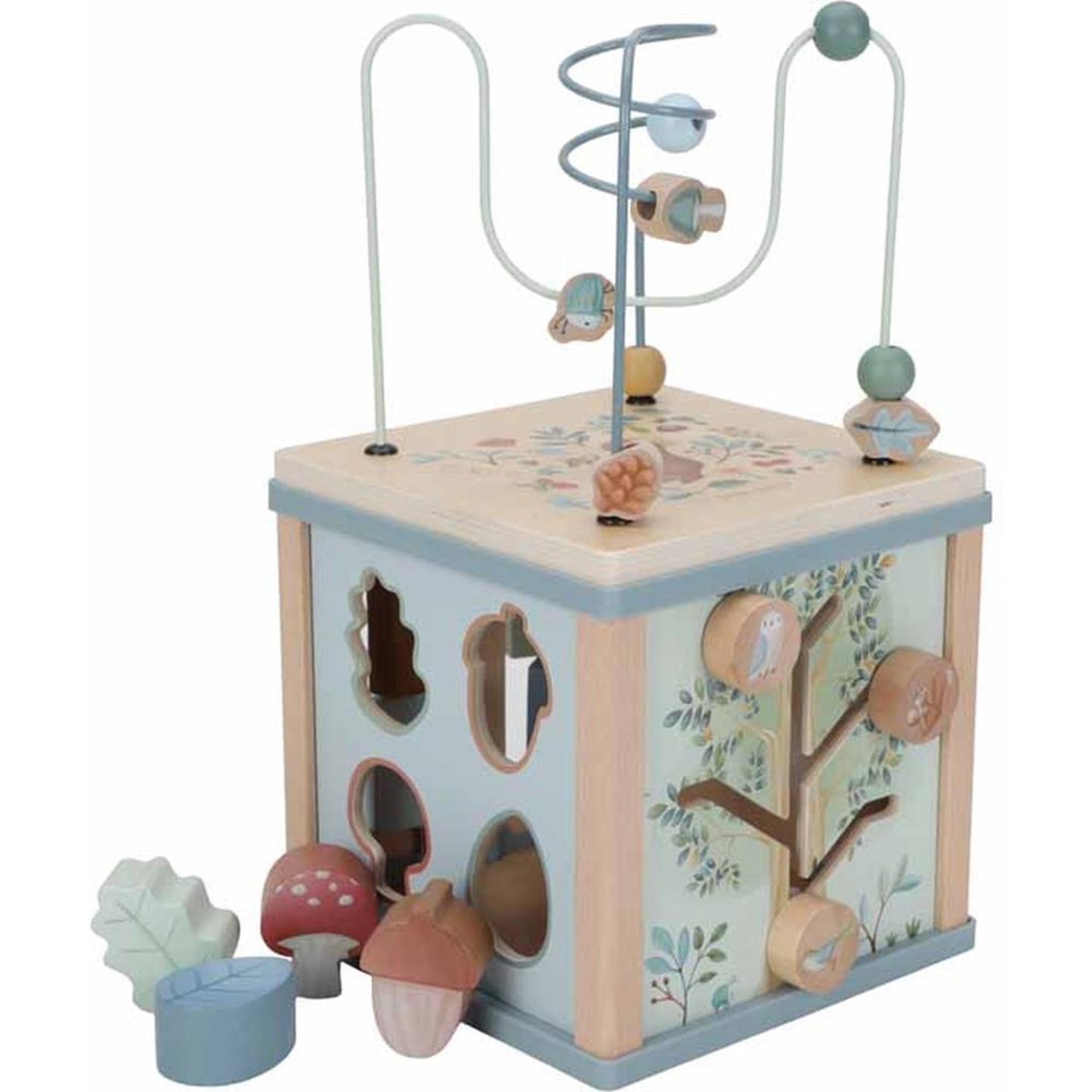 Little Dutch Forest Friends activity cube blue-0