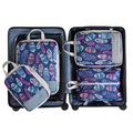 Feather Print Travel Compression Bag Set Organizer-0