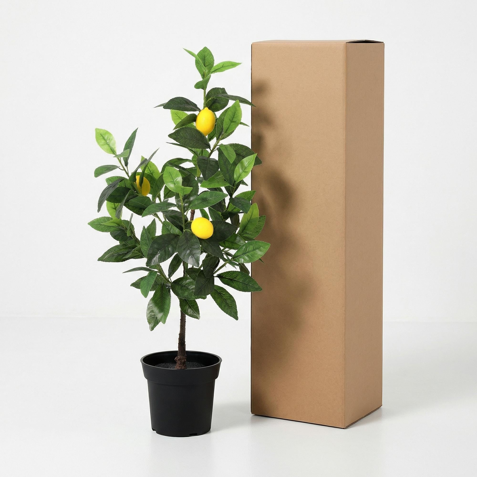 Kunstpflanze Zitronenbaum 65cm – künstlicher Lemon Tree – realistische Blätter & Zitronenoptik-4